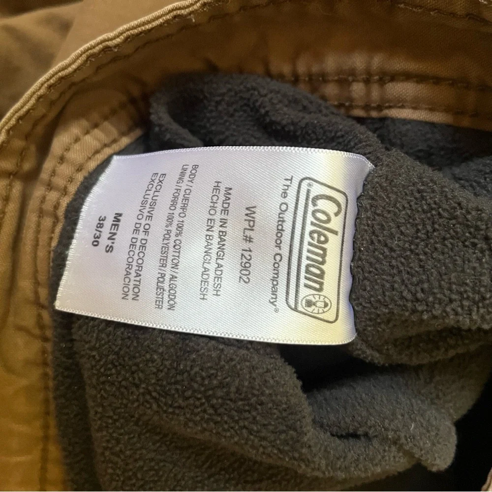 Men's Coleman Fleece Lined Pants 38